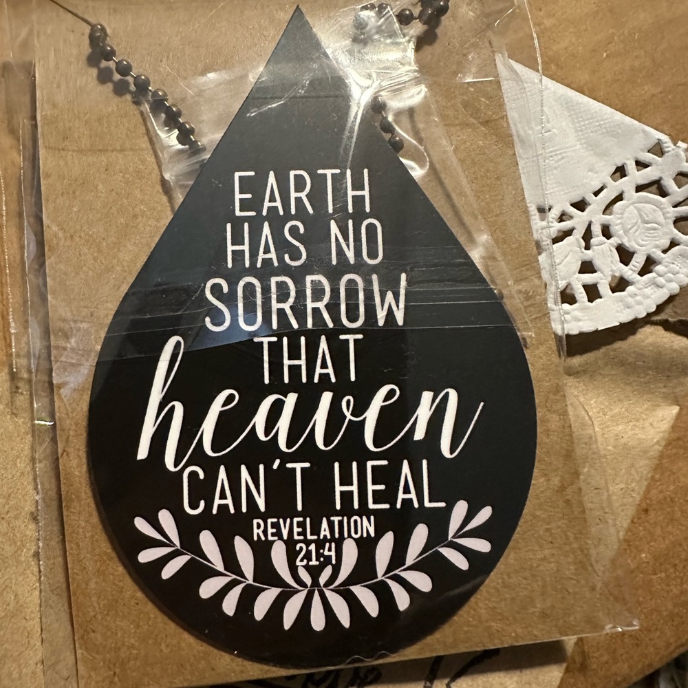 Handmade Scripture Necklace - Picture 2 of 2